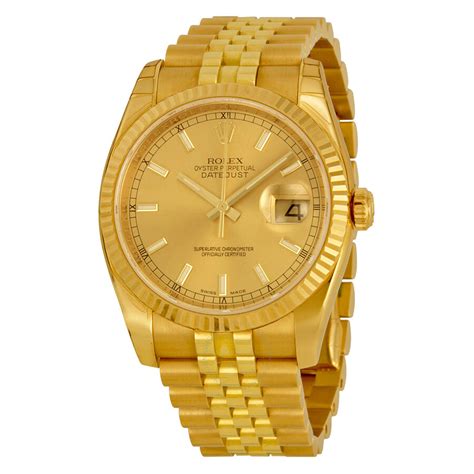 rolex oyster perpetual datejust mens gold|Rolex Datejust yellow gold price.